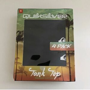 Quiksilver Black Tank Top 4-Pack